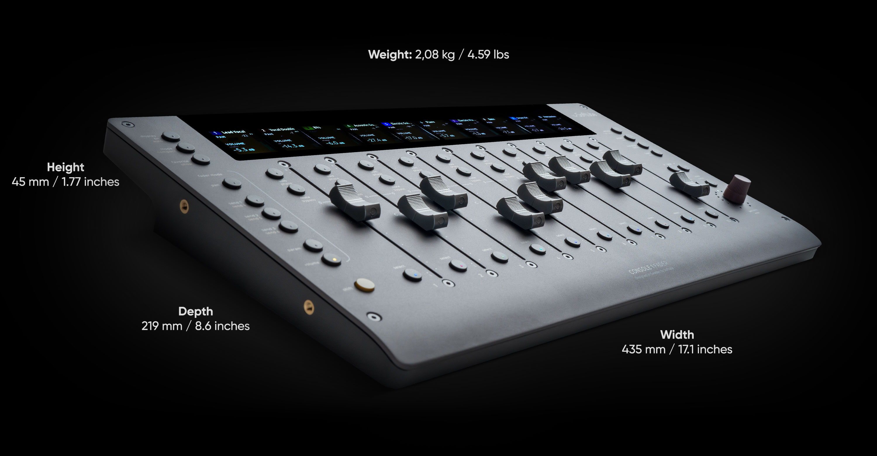 Fader Dimensions