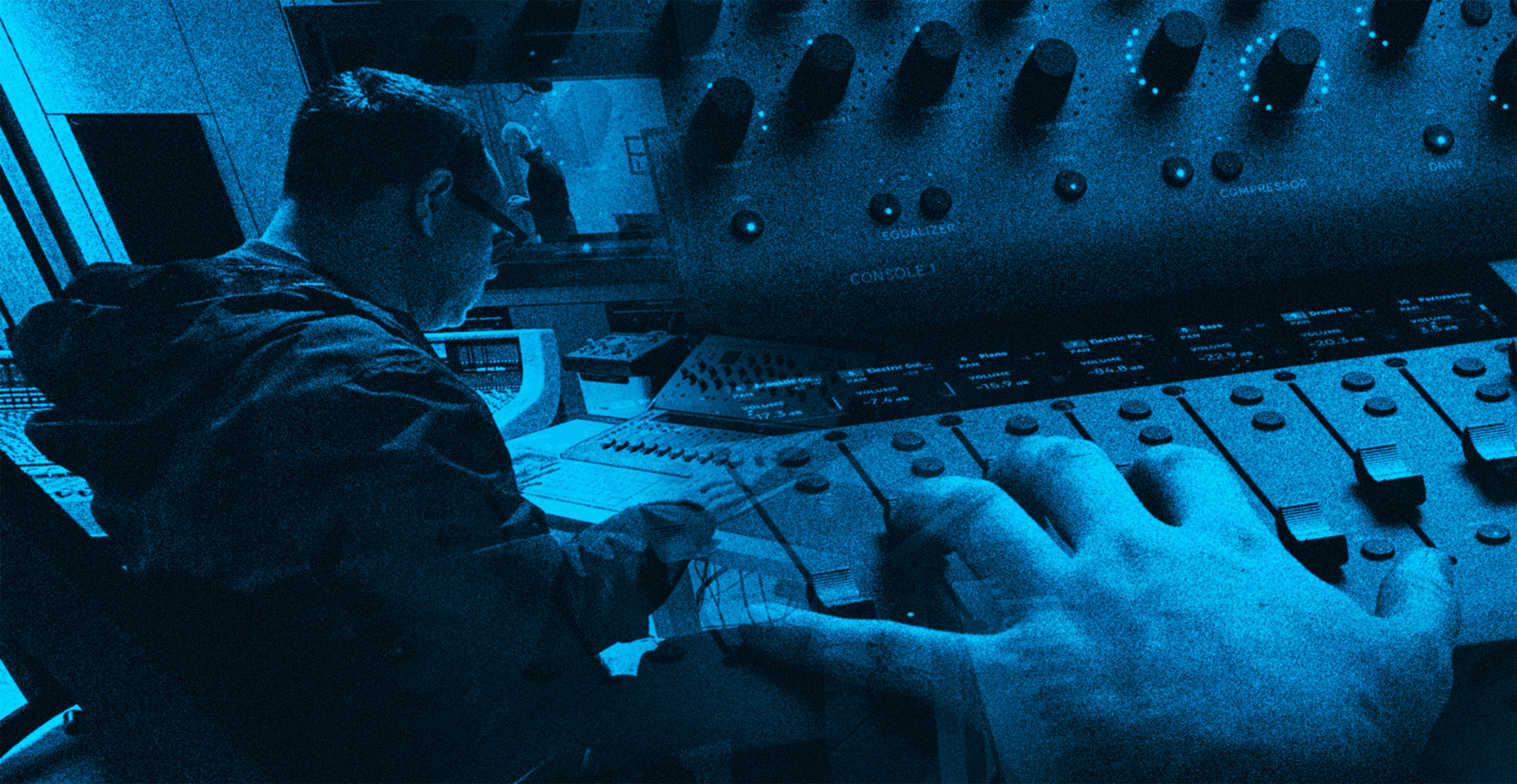 An image of Jason Dasent, working with Console 1 Mixing System in the of the Royal Birmingham Conservatoire studio.