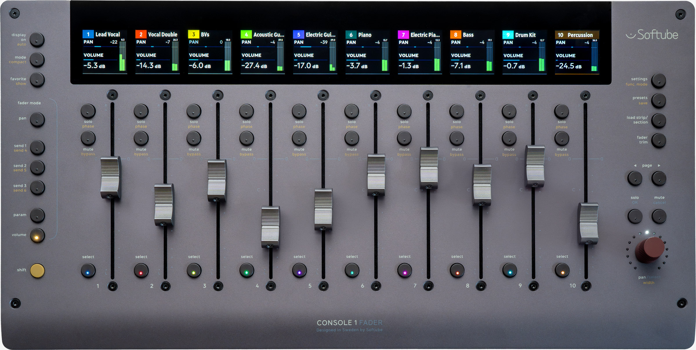 Console 1 Fader Mk III top view